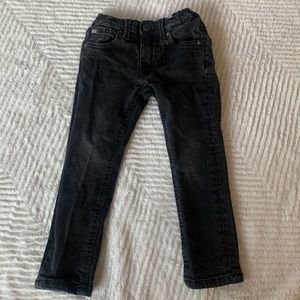 Guess toddler boys black vintage wash skinny jeans size 3T